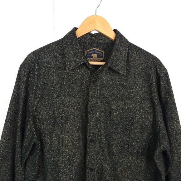 Freedom Foundry Chamois Heather Flannel Button Up Shirt Long Sleeves Size Large - Picture 2 of 9